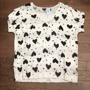 NWT TORRID HEART SWEATER SZ 3
